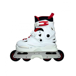 ROLLERKIDZ RKA1 Blanco - Patines Agresivos Ajustables para niños
