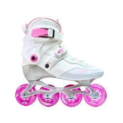 KF K60 - Blanco/Rosa Patines ajustables