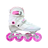 KF K60 - Blanco/Rosa Patines ajustables