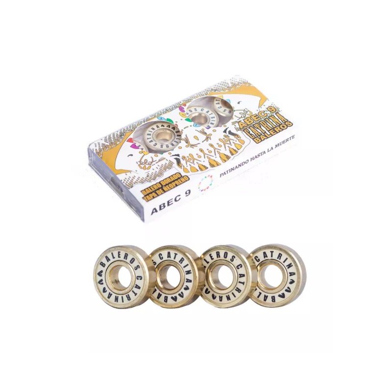 Baleros Catrina ABEC9 Teflón - Dorado