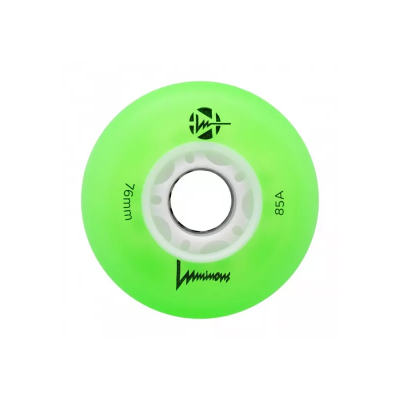 Ruedas LUMINOUS LED Green White Glow - 76mm/85a