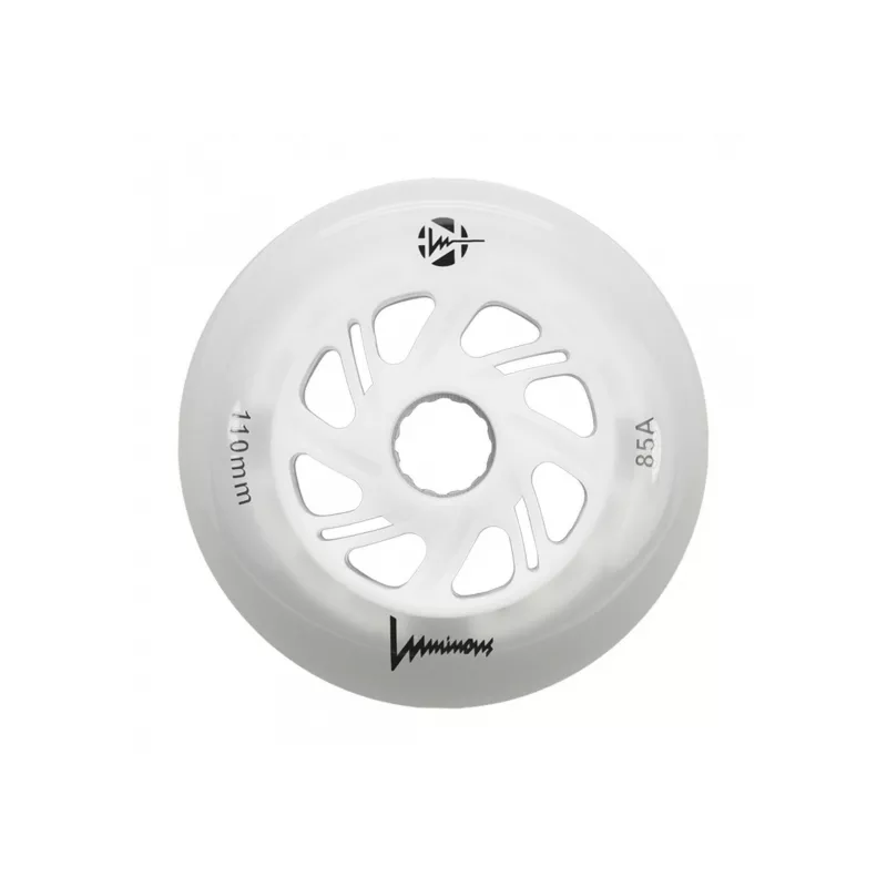 Ruedas LUMINOUS LED White/Glow - 110mm/85a