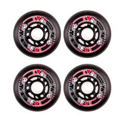 FR Ruedas Street Kings 76mm 85A Black- Set 4 de Ruedas