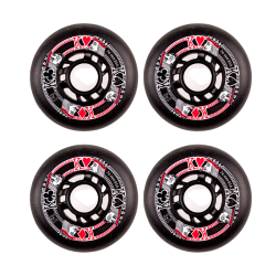 FR Ruedas Street Kings 76mm 85A Black- Set 4 de Ruedas