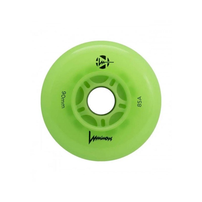 Ruedas LUMINOUS LED Green Apple Glow Green - 90mm/85a