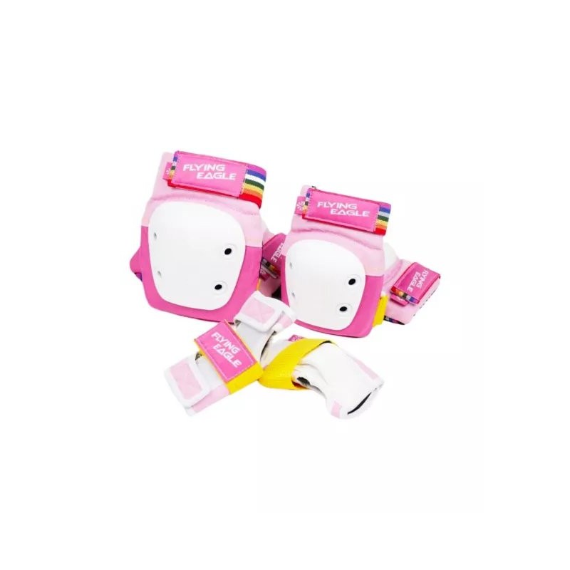 Kit de Protecciones Para Niños - Flying Eagle Valiant Rosa