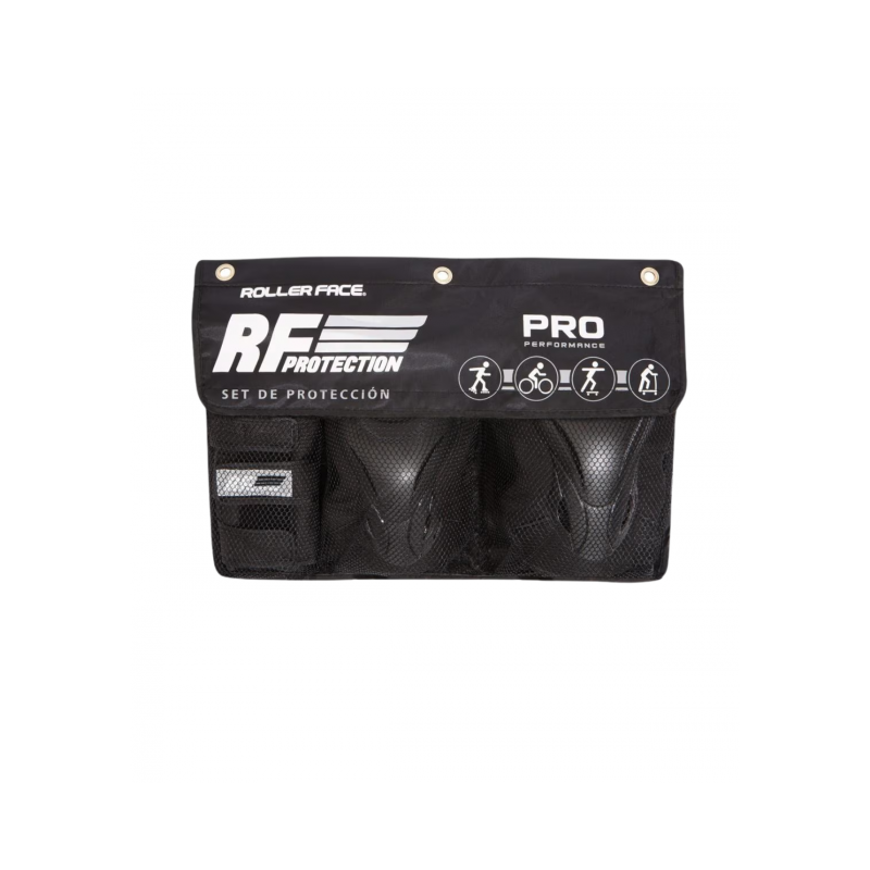 Kit de Protecciones Marca RollerFace Pro - Negro