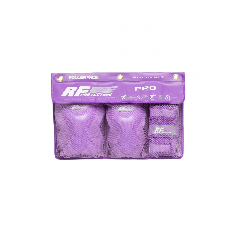 Kit de Protecciones Marca RollerFace Pro - Morado