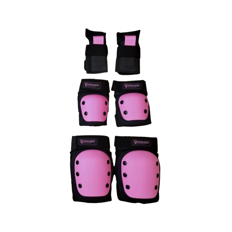 Kit de Protecciones V-Roller Black-Pink