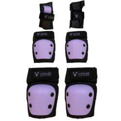 Kit de Protecciones V-Roller Black-Purple