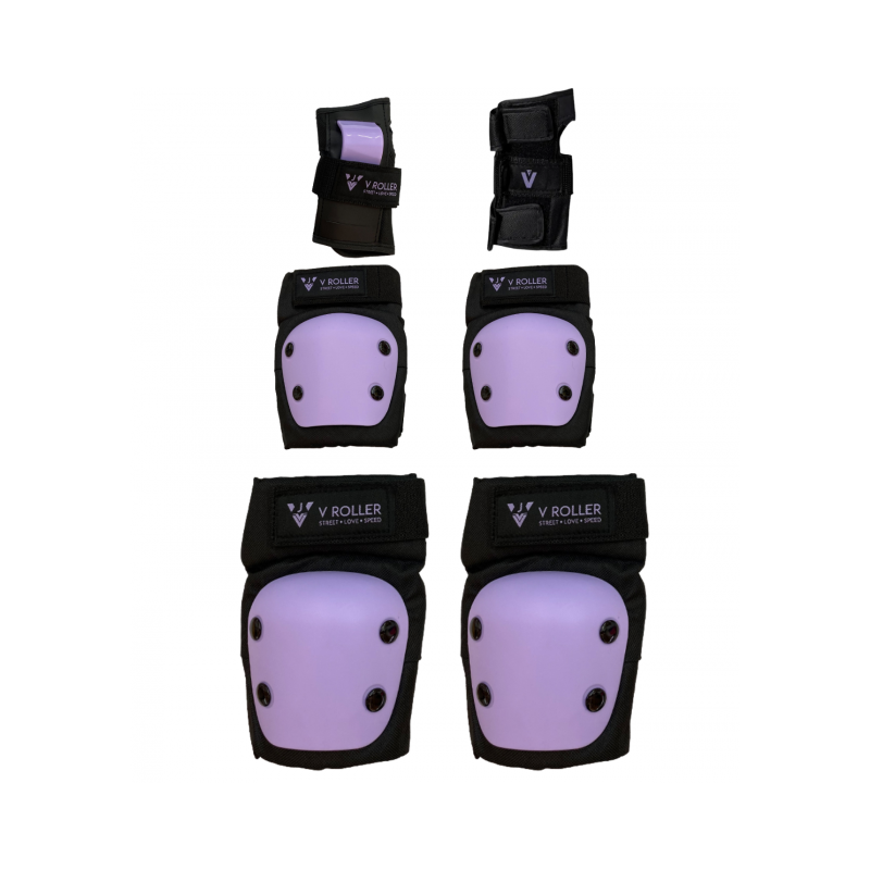 Kit de Protecciones V-Roller Black-Purple