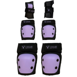 Kit de Protecciones V-Roller Black-Purple