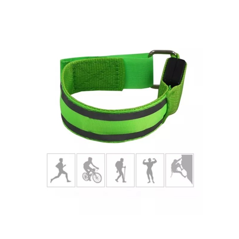 Brazalete con luz LED reflectante
